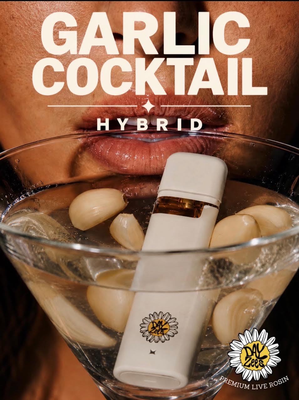 Garlic Cocktail Dayzees live rosin vape flavor artwork