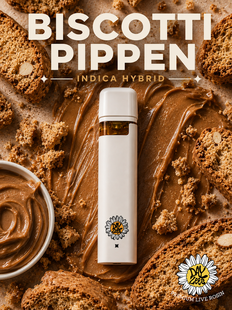 Biscotti Pippen Dayzees live rosin vape flavor artwork
